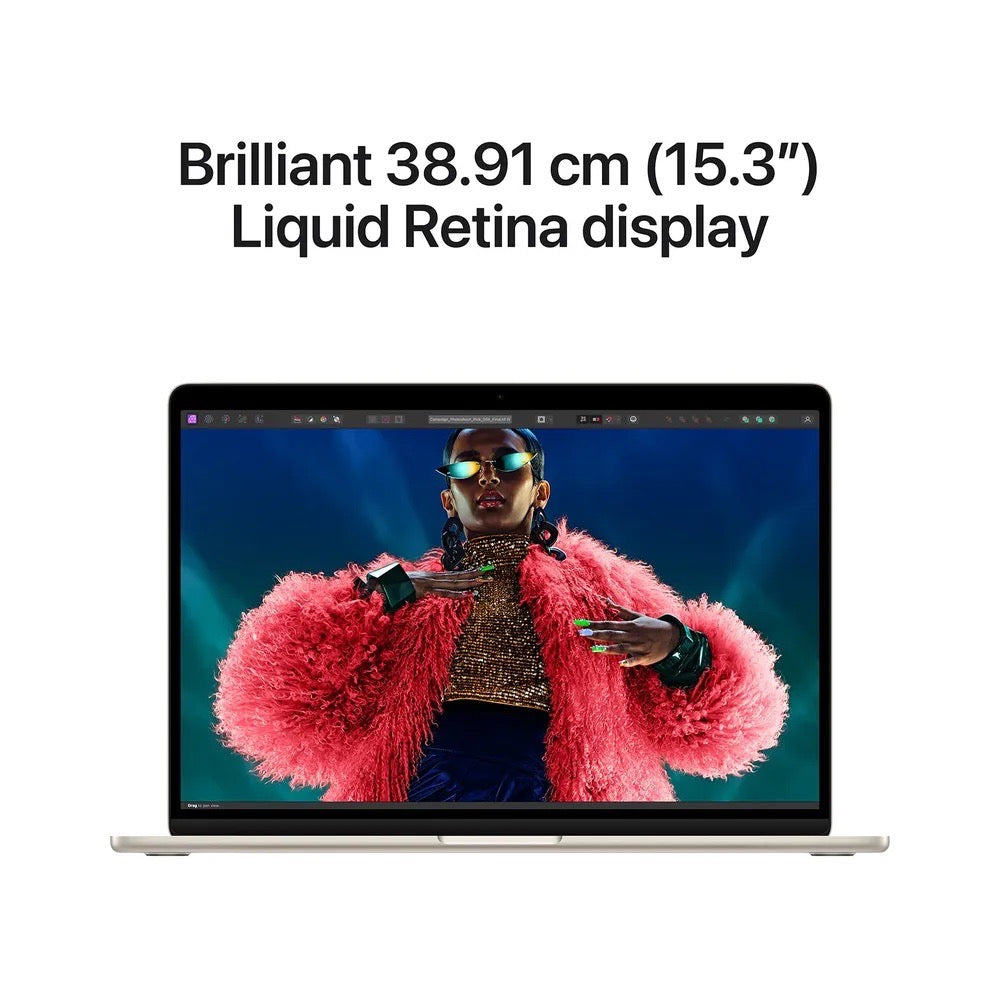 Apple MacBook Air 15-inch | M3 Chip | 8GB RAM | 256GB SSD | Starlight | 2024 (Open Box)