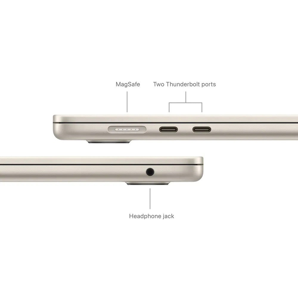 Apple MacBook Air 15-inch | M3 Chip | 8GB RAM | 256GB SSD | Starlight | 2024 (Open Box)