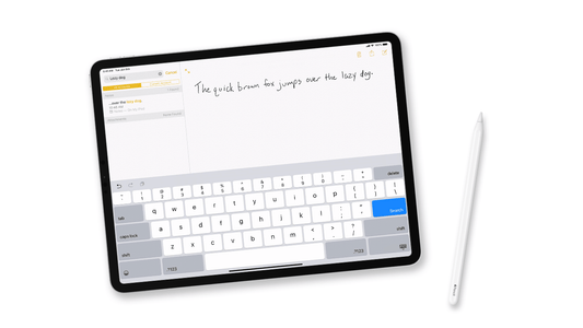 Here is Demo writing with Apple Pencil - QuickTech.in