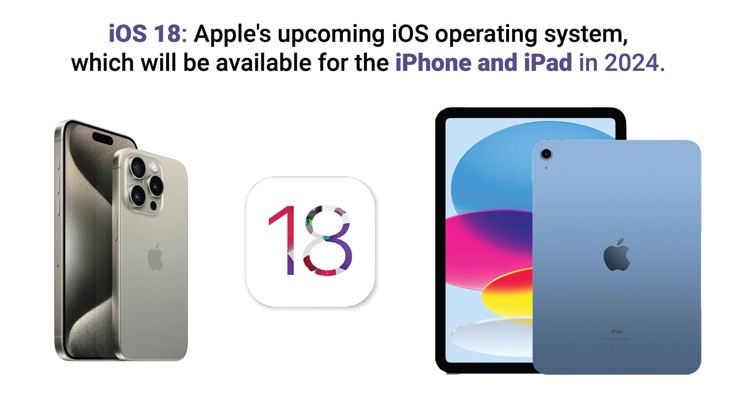 iOS 18: Apple's upcoming iOS operating system, which will be available ...