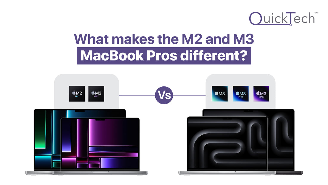 What makes the M2 and M3 MacBook Pros different?