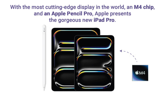 With the most cutting-edge display in the world, an M4 chip, and an Apple Pencil Pro, Apple presents the gorgeous new iPad Pro.