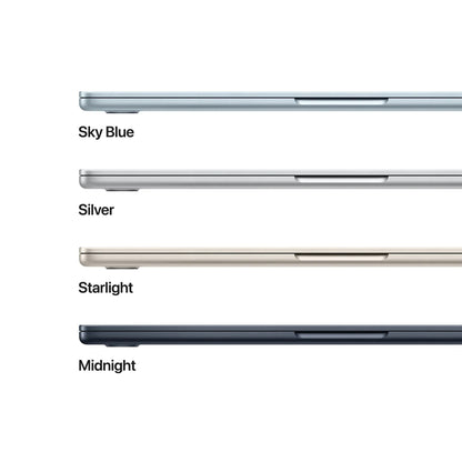 13-inch MacBook Air M5 colour options: Sky Blue, Silver, Starlight, and Midnight