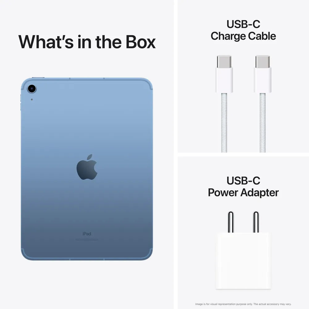 Apple iPad 9th Generation: iPad, Power adapter, USB-C cable