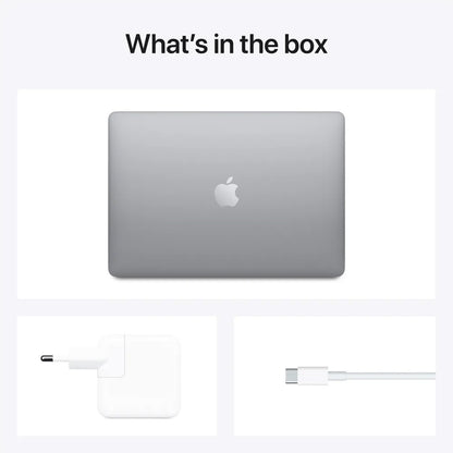 MacBook Air 13-inch: Laptop, Power adapter, USB-C cable