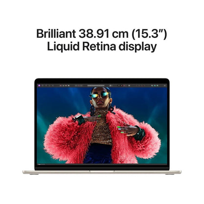 Apple MacBook Air 15-inch | M3 Chip | 8GB RAM | 256GB SSD | Starlight | 2024 (Open Box)