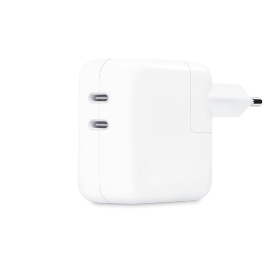 Apple 35W Dual USB-C Power Adapter (White) - QuickTech.in