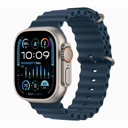 Apple Watch Ultra 2 | GPS+ Cellular | 49mm Titanium Case | Blue Ocean Band