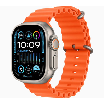 Apple Watch Ultra 2 | GPS+ Cellular | 49mm Titanium Case | Orange Ocean Band