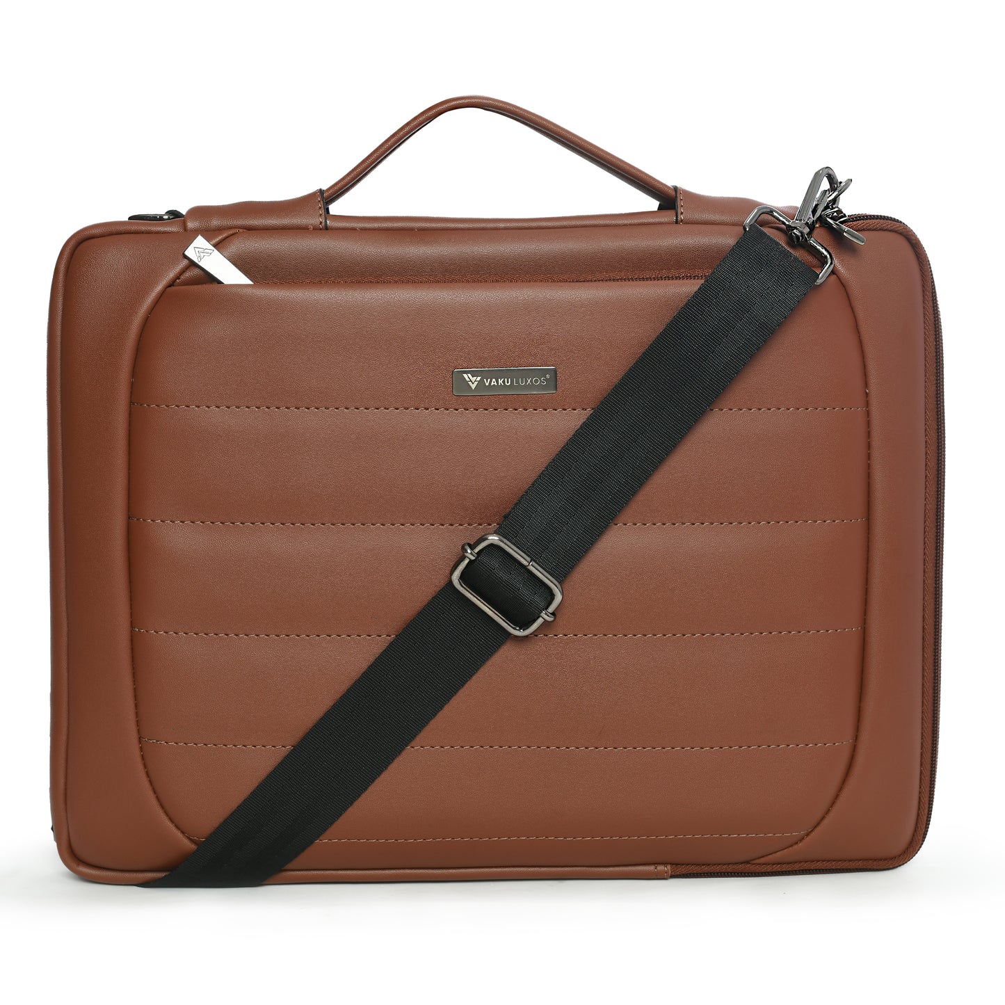 Vaku Luxos Lasa Chivelle Premium Collection Sleeve for MacBook 13"/14" with Strap - Tan Brown