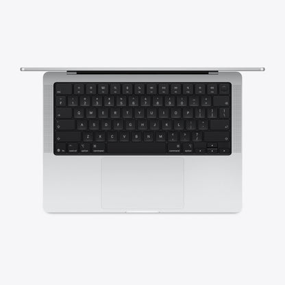 macbook pro keyboard top view silver