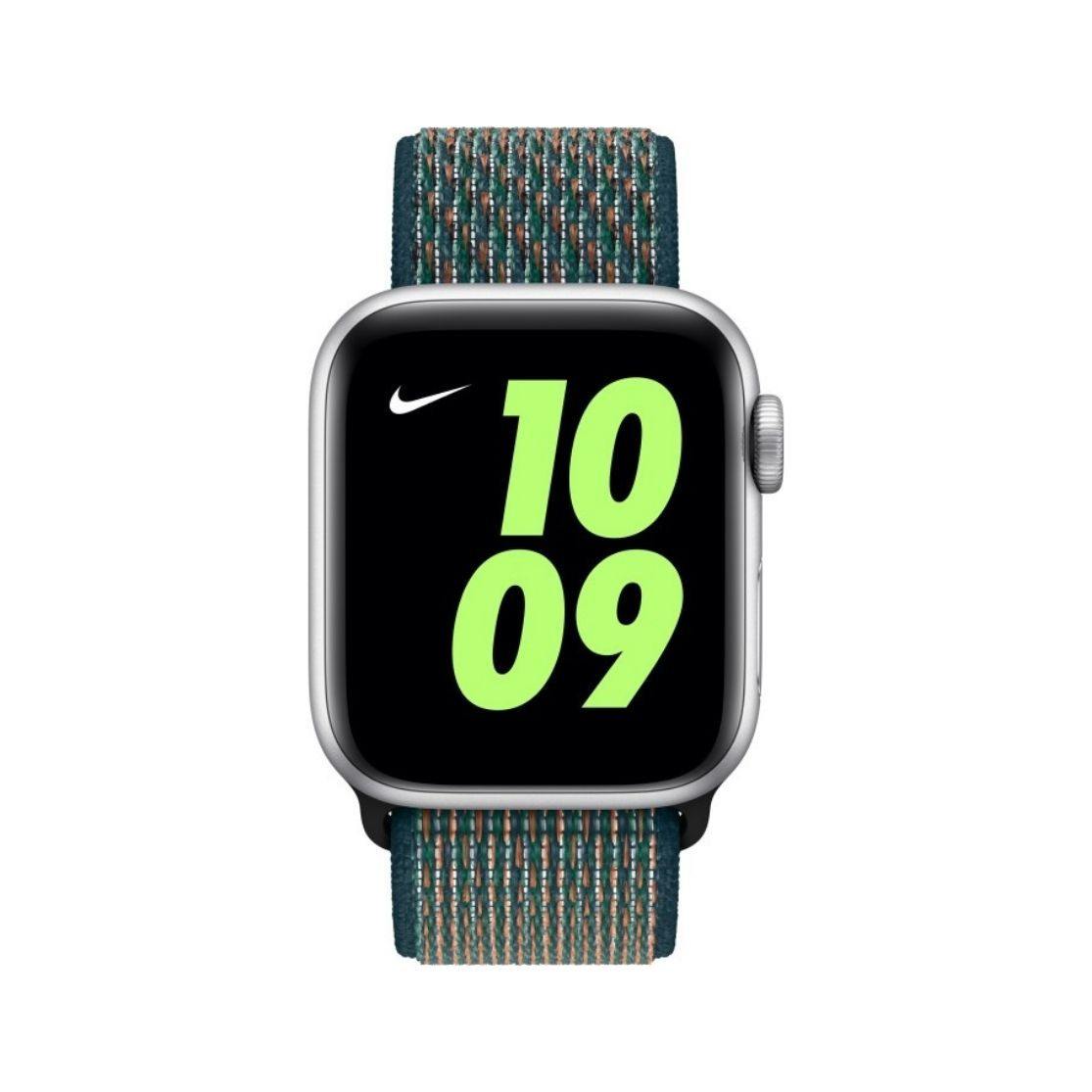 Apple Watch 40mm Hyper Crimson/Neptune Green Nike Sport Band | MXN22ZM/A - QuickTech.in